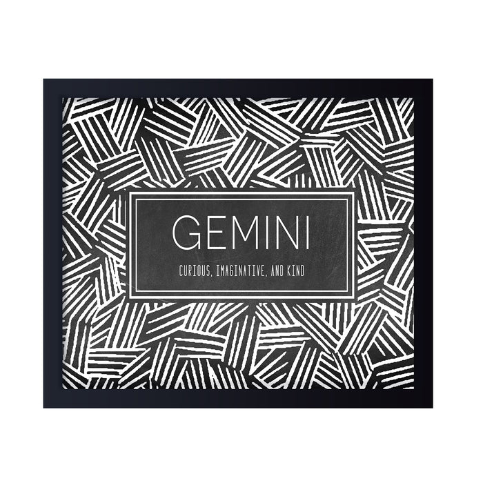 16" W x 12" H / Gemini / Framed Print