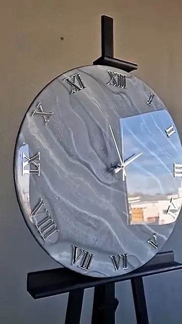 Coastal Pebble Luxury Resin Wall Clock - Pacific Resin Art