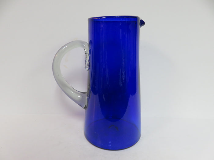 Cobalt Blue Glass Pitcher