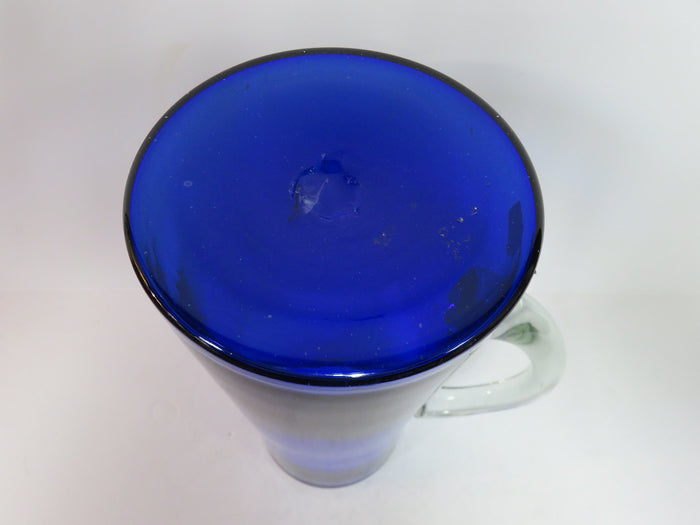 Cobalt Blue Glass Pitcher