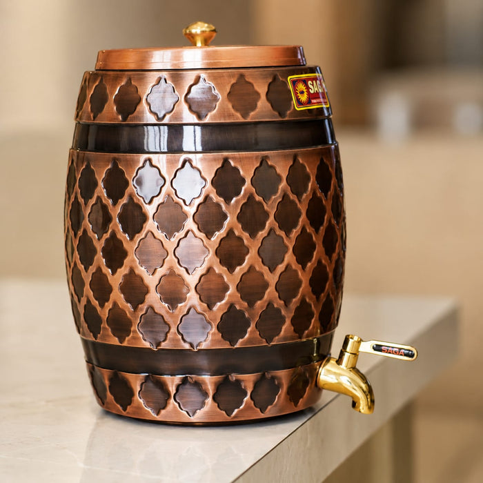 Copper Barrel Water Dispenser