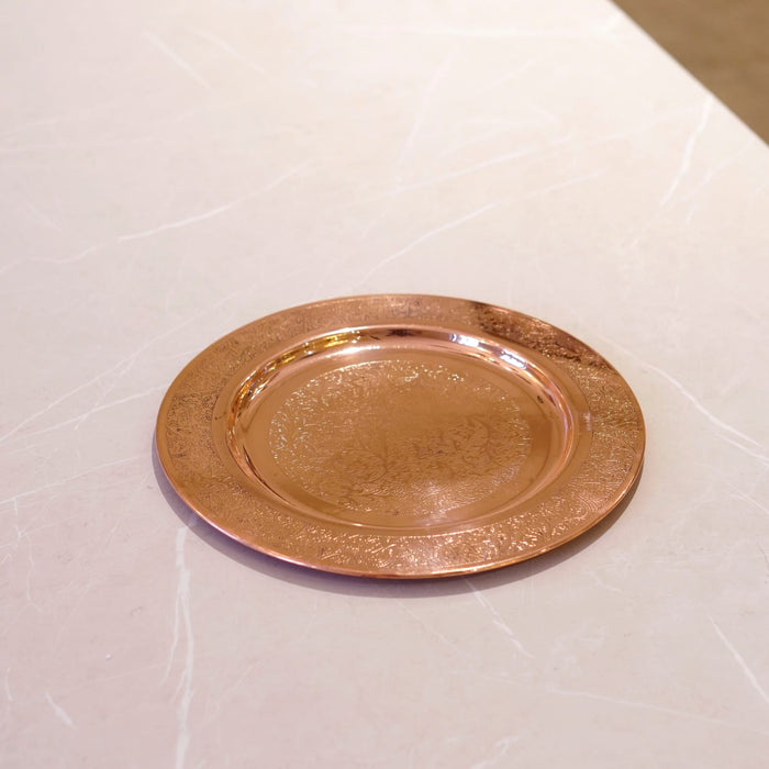 Copper Etched Charger Plate