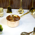 Copper saucepan / patila tincoated with lid - Brass Globe -