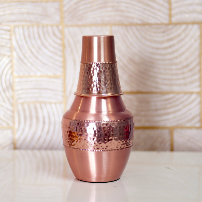 Copper Bottle | Copper Water Bottle (Venus Jar) - Brass Globe