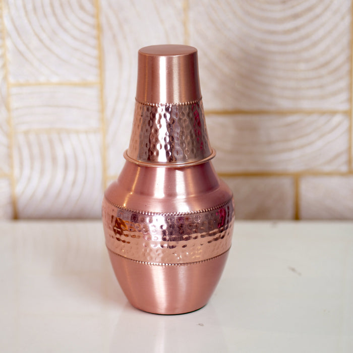 Copper Bottle | Copper Water Bottle (Venus Jar) - Brass Globe