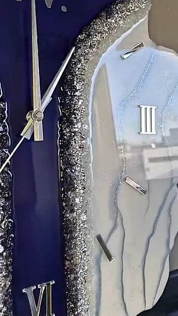 Coral Dream Uneven Resin Wall Clock - Pacific Resin Art