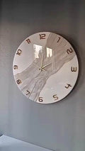 Creamy Waves Classy Resin Wall Clock - Pacific Resin Art