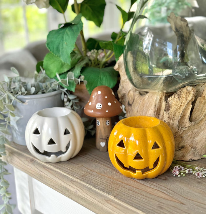 Cut Out Pumpkin Wax Melt/Oil Burner - 2 Colour Options