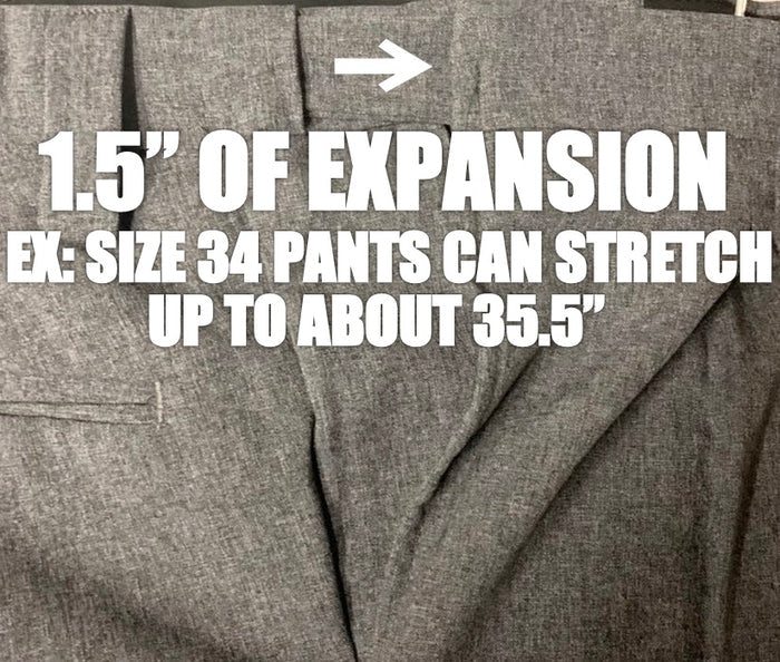 Davis 94X V1 Heather Gray Flat Front Expandable Waistband Plate Umpire Pants