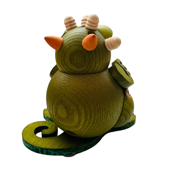 Dragon Green Wooden Incense Smoker