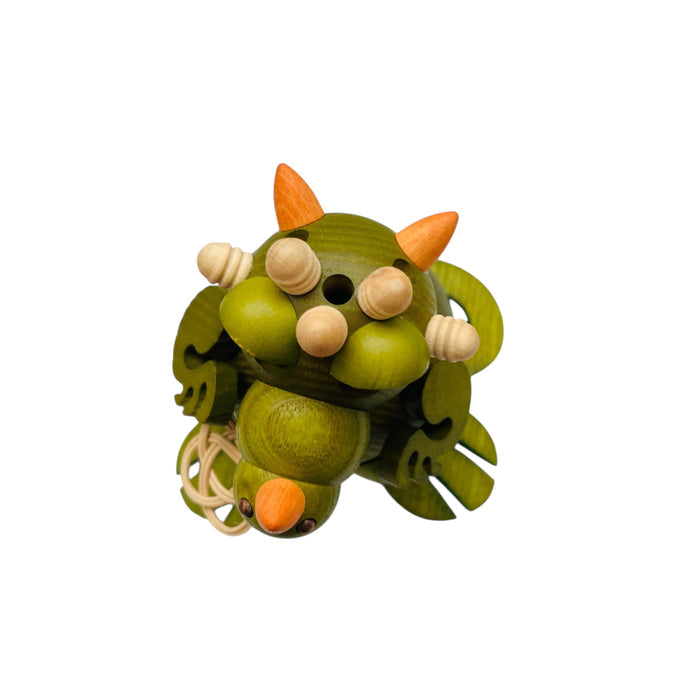 Dragon Green Wooden Incense Smoker