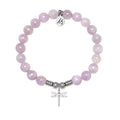 Dragonfly Charm with Kunzite Gemstone Bracelet