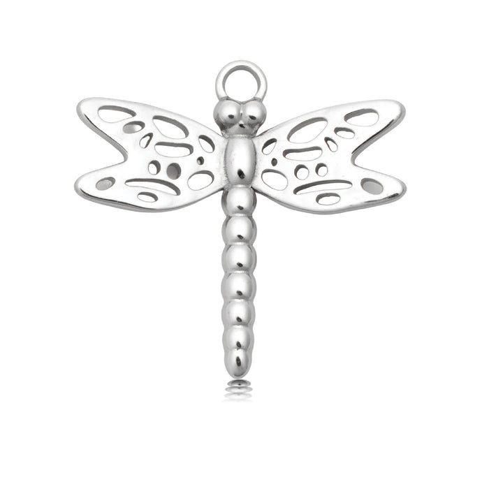 Dragonfly Charm with Moonstone Gemstone Bracelet