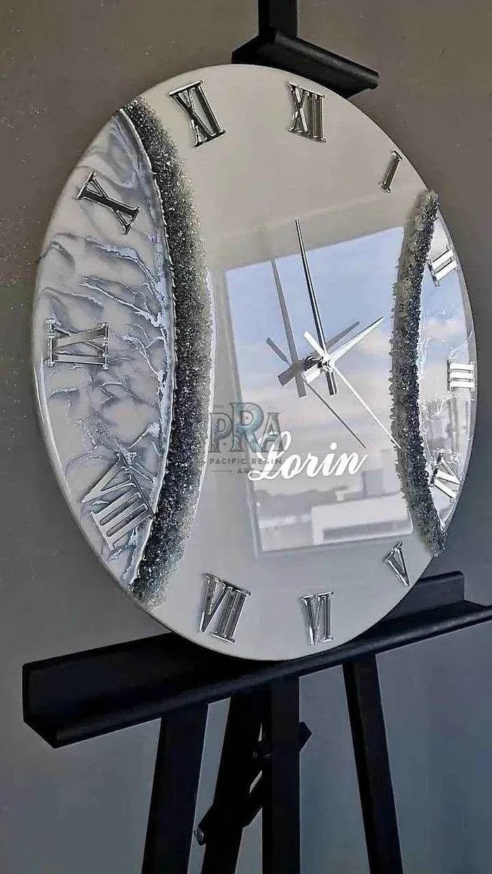 DreamWave Artisanal Resin Wall Clock - Pacific Resin Art
