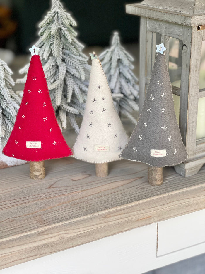 East of India Felt Christmas Tree - Available in 3 colours