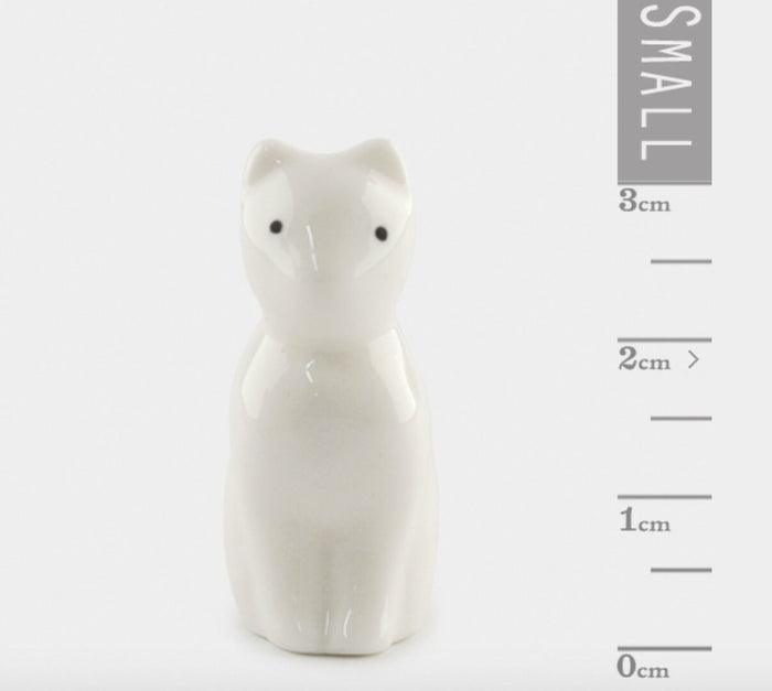 East of India Matchbox Porcelain Cat  "Home is where I am with you"