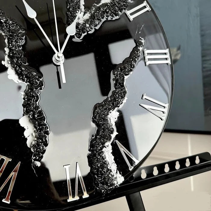 Ember Stone Premium Resin Wall Clock - Pacific Resin Art