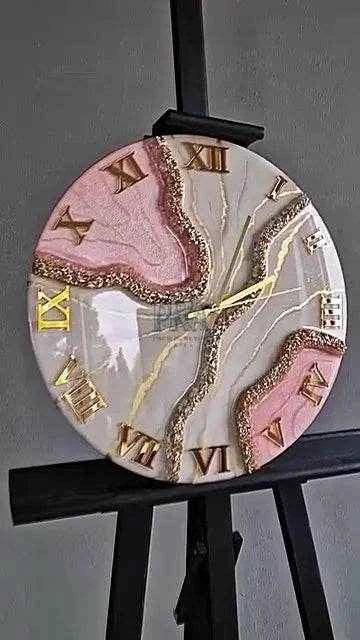 Eternal Drift Artisanal Resin Wall Clock - Pacific Resin Art