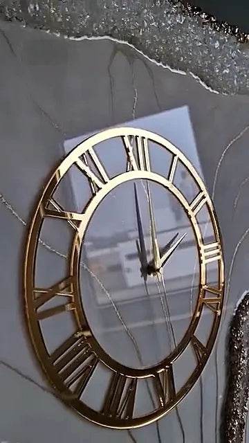 Eucalyptus Grove Rectangle Resin Wall Clock - Pacific Resin Art