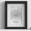 Excel Range Black picture frame with white mount, close view