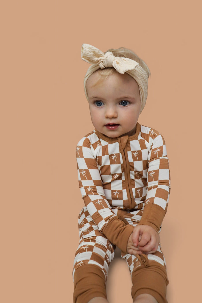 EXCLUSIVE SANDY BEACH CHECKERS DREAM ROMPER
