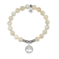 Family Tree Charm with Moonstone Gemstone Bracelet