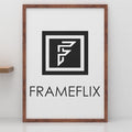 FrameFlix rustic picture and poster frame showcasing a sleek design and high-quality materials.