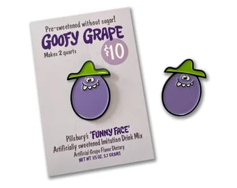 Funny Face Juice ENAMEL PIN by mattcandraw