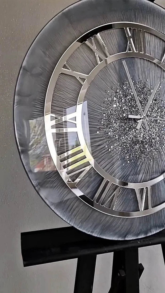 Galaxy Lines Ring Resin Wall Clock - Pacific Resin Art