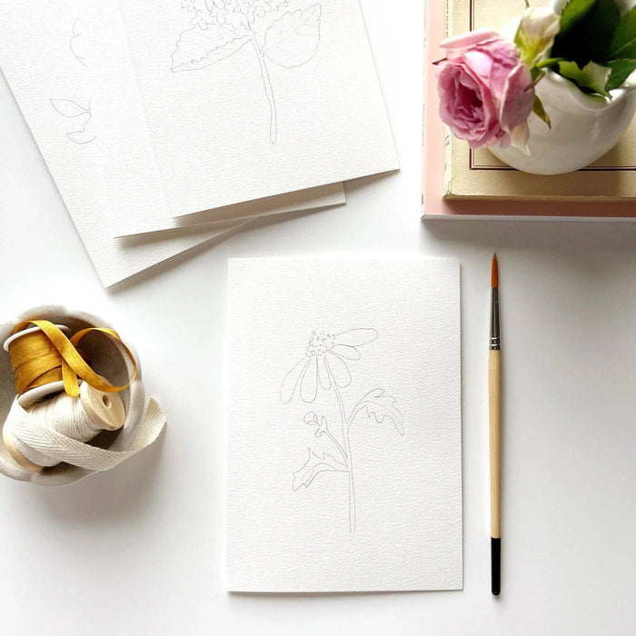 Garden Floral Watercolor Notecard Set