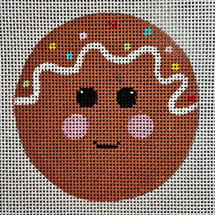 Gingerbread Man 4" Round Ornament