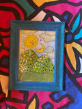 Glitter Frame Mountains ORIGINAL DRAWING