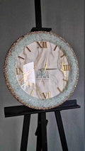 Green Stone Epoxy Resin Wall Clock - Pacific Resin Art