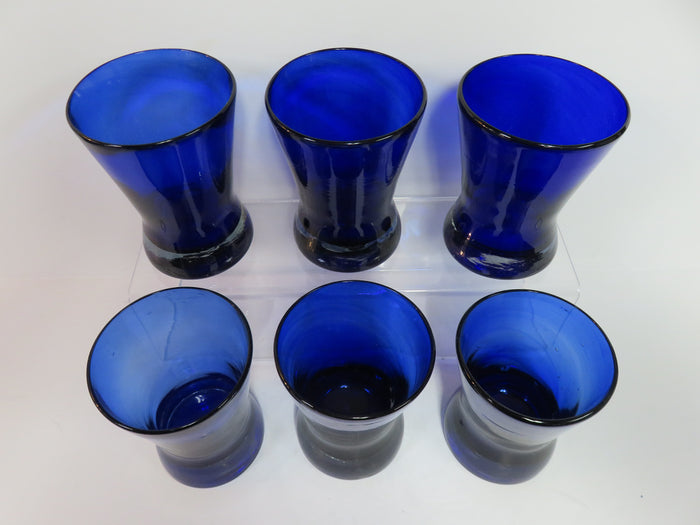Hand Blown Cobalt Glasses