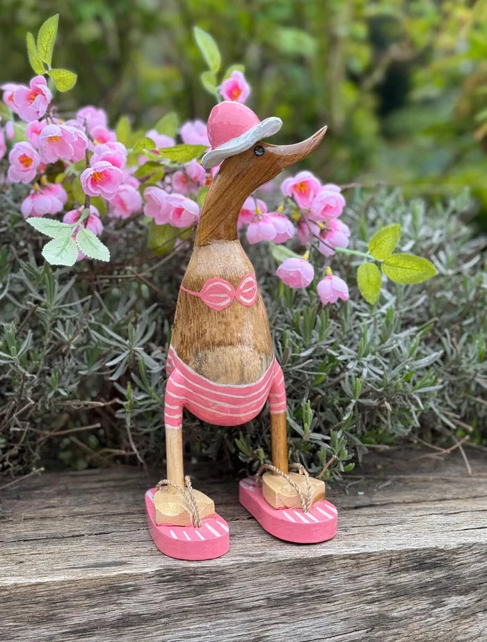 Hand-painted Beach Duck - Available in 4 Colours