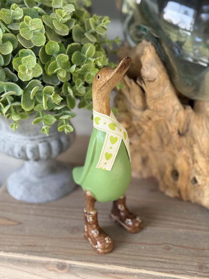 Hand Painted Wooden Duck - Available in 3 colours