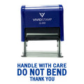 Handle With Care Do Not Bend Self Inking Rubber Stamp