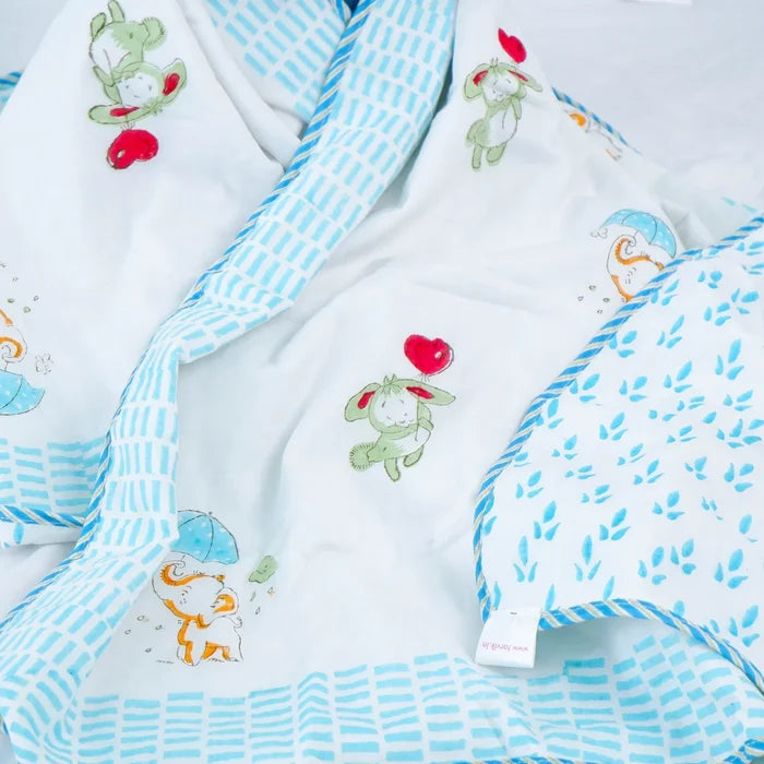 Single Bed Happyland Printed Children Bed Dohar - Tarvik
