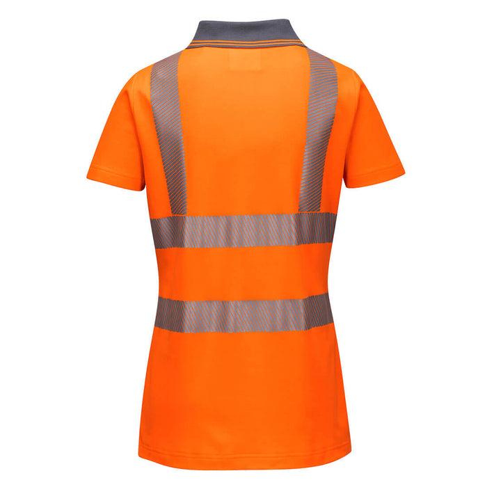 Hi-Vis Women's Cotton Comfort Pro Polo Shirt S/S