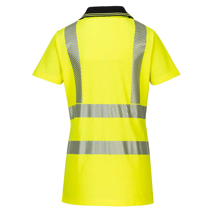 Hi-Vis Women's Cotton Comfort Pro Polo Shirt S/S