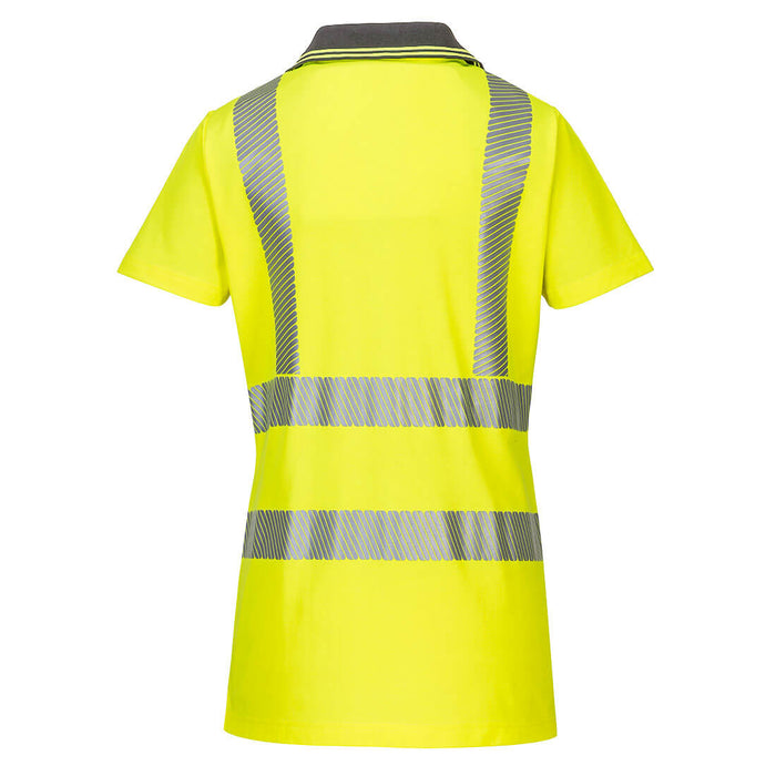 Hi-Vis Women's Cotton Comfort Pro Polo Shirt S/S