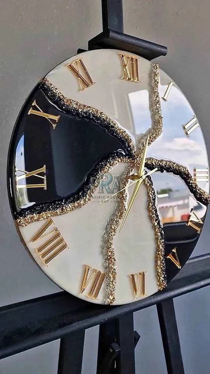 Horizons Elegant Resin Wall Clock - Pacific Resin Art