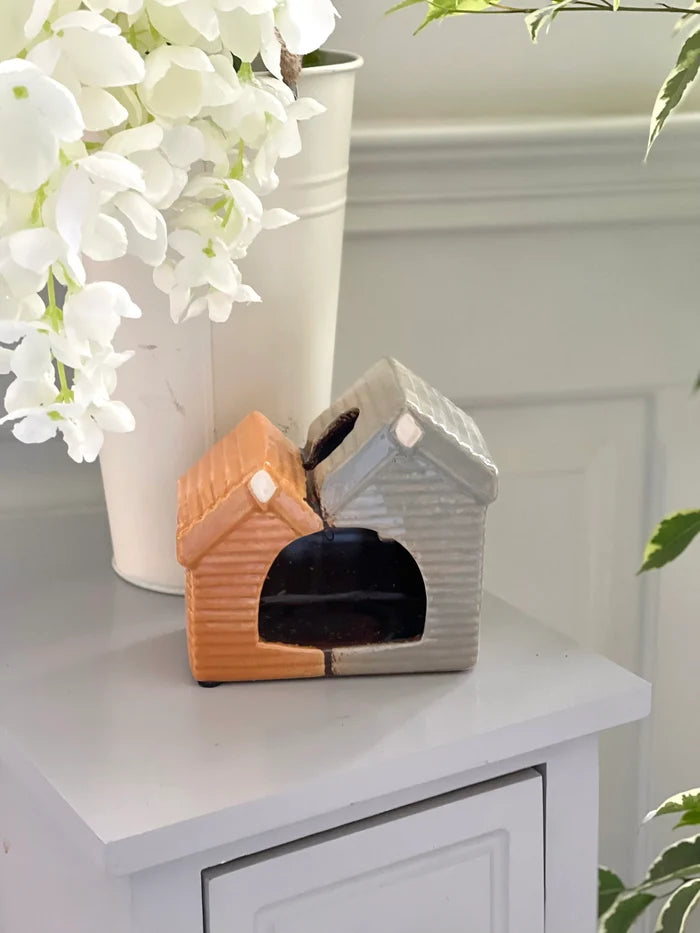 House Tea light Ceramic Holder