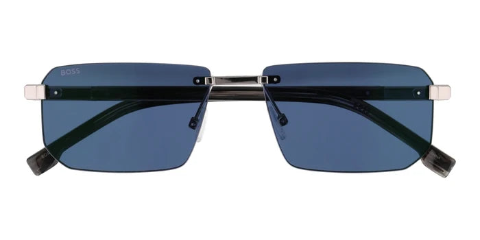 Hugo BOSS 1918-Gunmetal With Blue Lenses