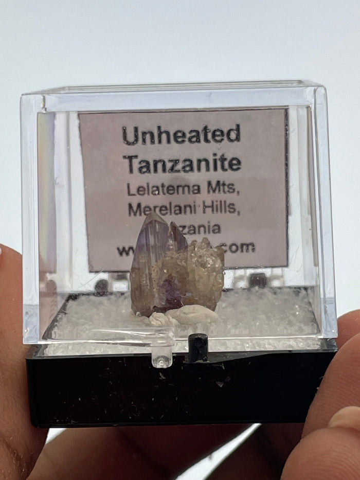 Pleochroic Unheated Tanzanite Crystal: Natural Crystal from Lelatema Mountains, Merelani Hills, Tanzania