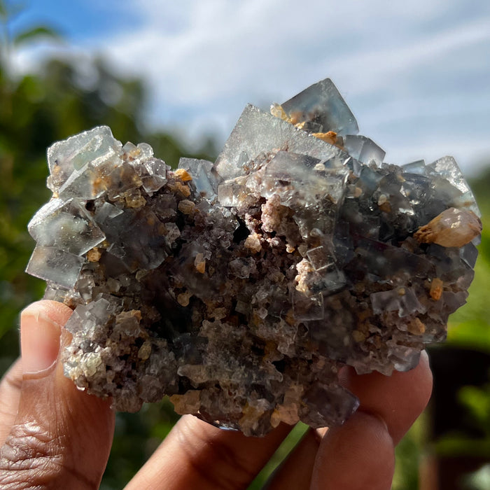 Fluorite and Barite, Okorusu Mine, Namibia