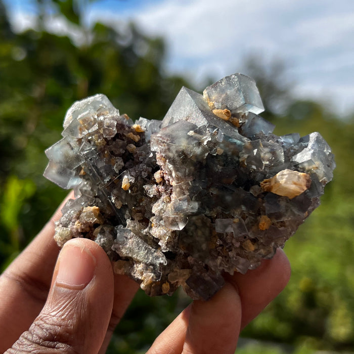 Fluorite and Barite, Okorusu Mine, Namibia