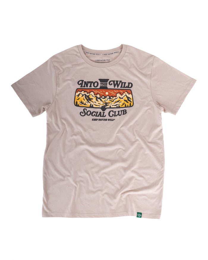 Into the Wild Social Club | Unisex Tee | Heather Tan