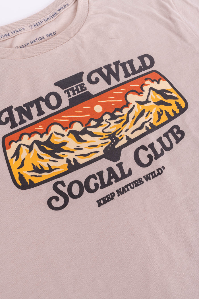 Into the Wild Social Club | Unisex Tee | Heather Tan