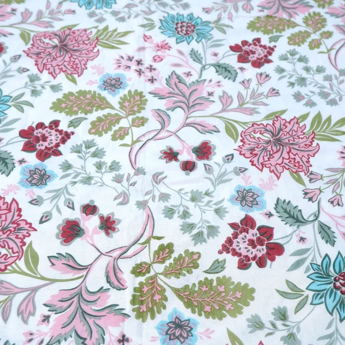 Jaipuri Dohar Blanket (Set of 2) | 100% Mulmul Cotton | Block Print | Single Bed - Marina